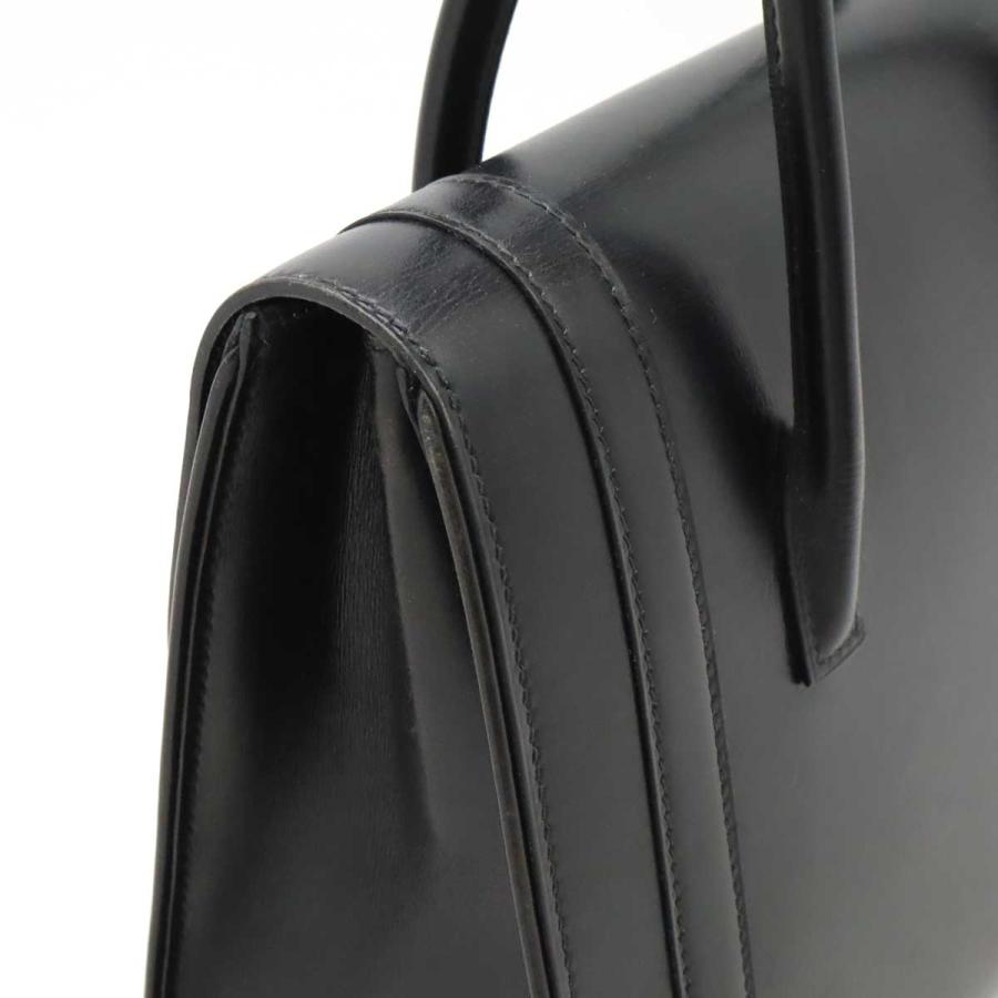 HERMES エルメス ドラッグ27 ハンドバッグ ボックスカーフ BOXカーフ レザー ブラック 黒 ゴールド金具 ○V刻印 | HERMES | 03