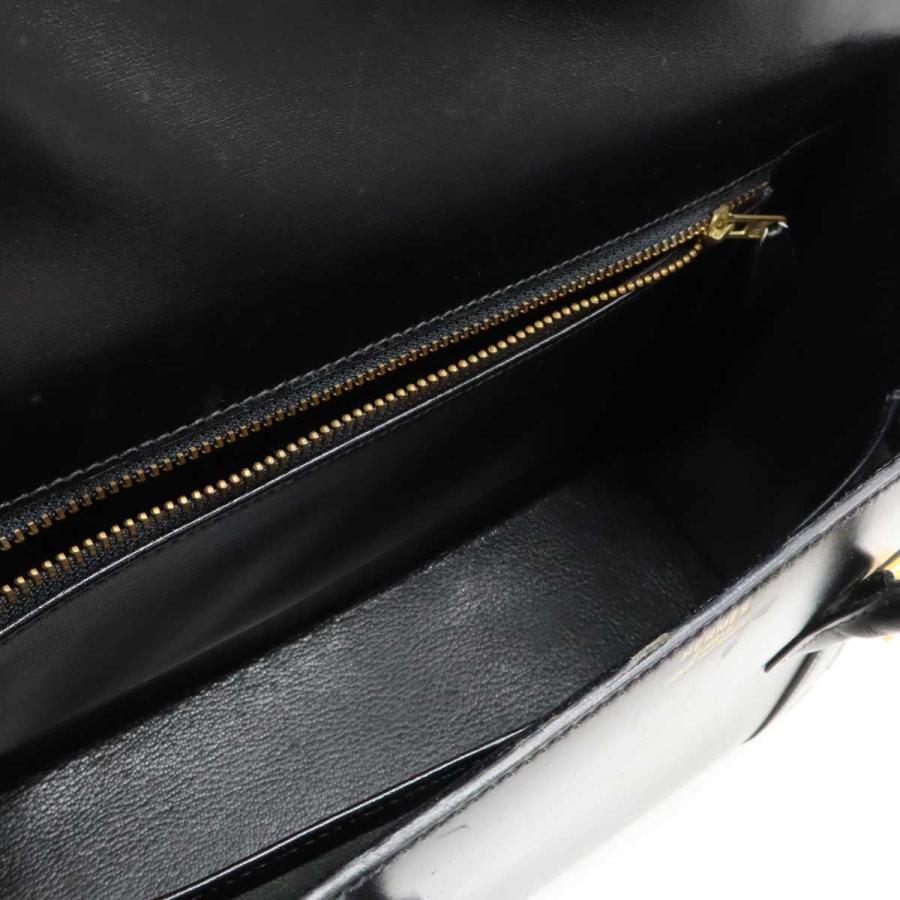 HERMES エルメス ドラッグ27 ハンドバッグ ボックスカーフ BOXカーフ レザー ブラック 黒 ゴールド金具 ○V刻印 | HERMES | 05