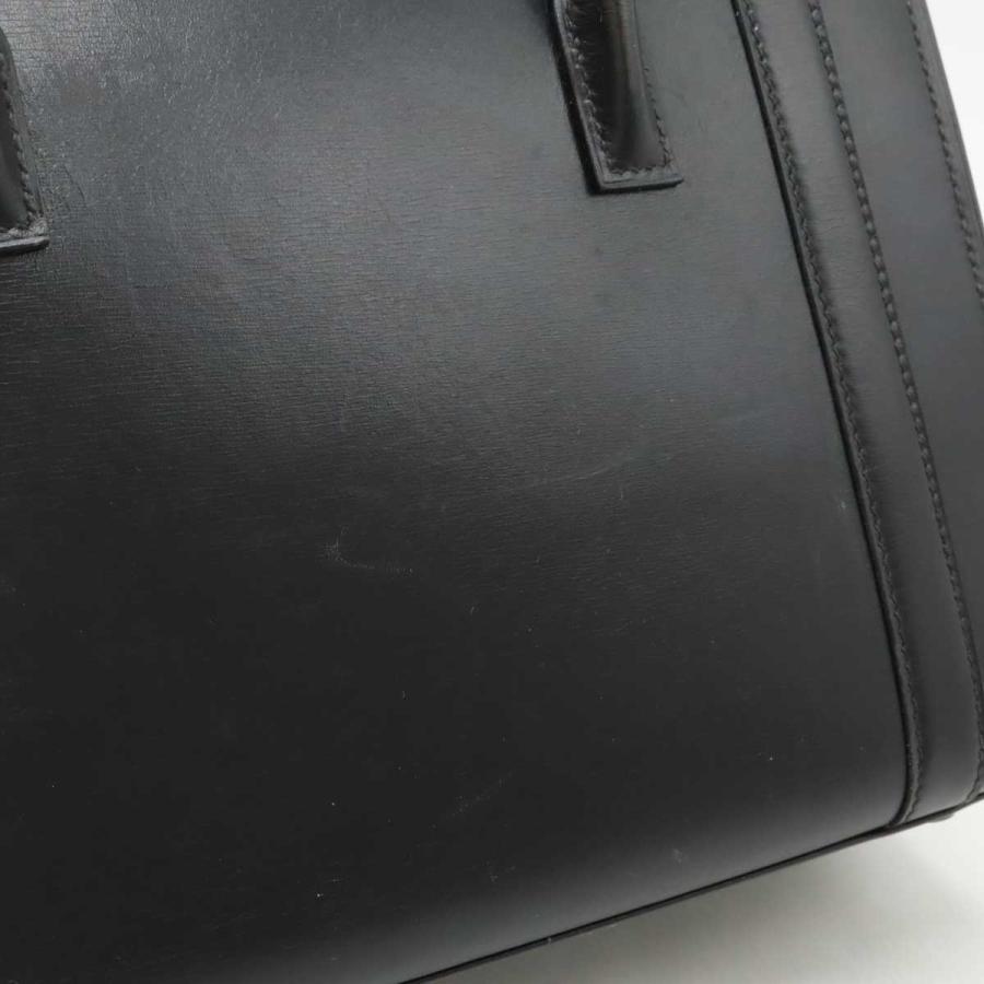 HERMES エルメス ドラッグ27 ハンドバッグ ボックスカーフ BOXカーフ レザー ブラック 黒 ゴールド金具 ○V刻印 | HERMES | 08