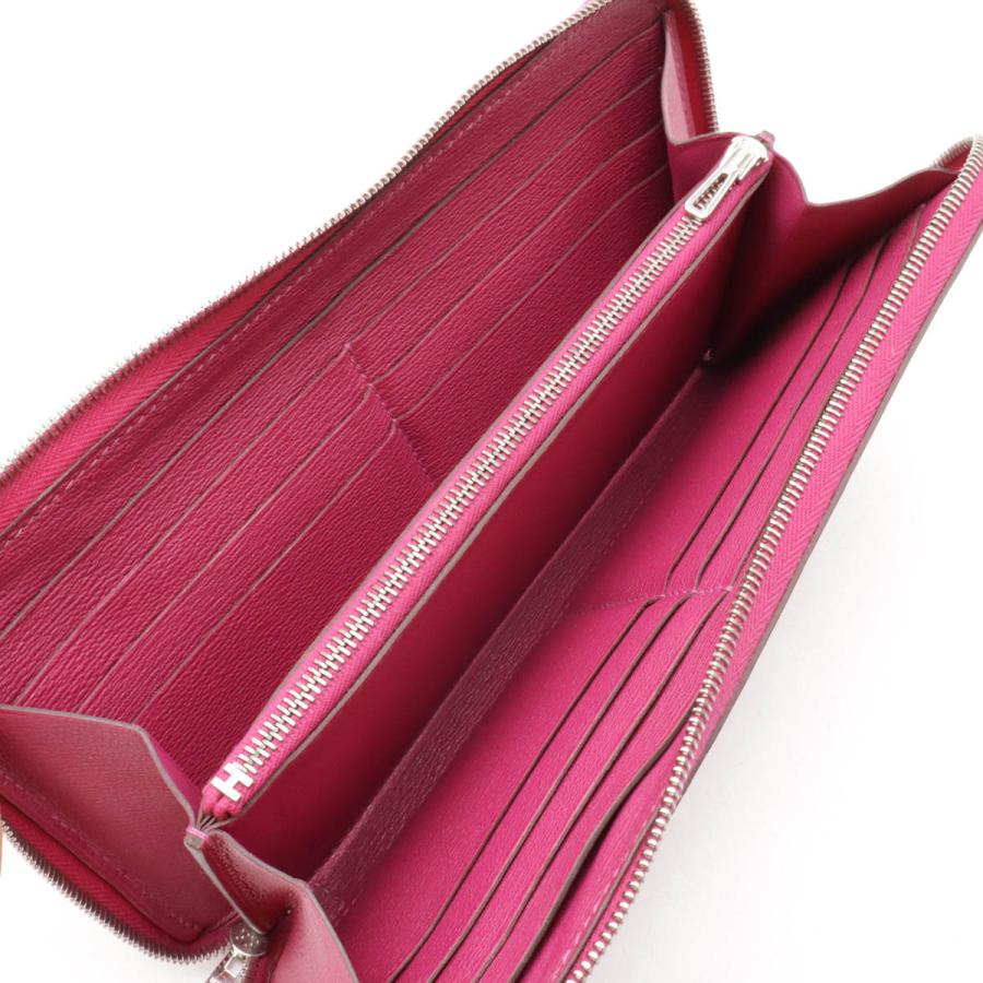 HERMES エルメス アザップロング ラウンドファスナー 長財布 アリゲーター クロコダイル ローズパープル シルバー金具 Y刻印 | HERMES | 04