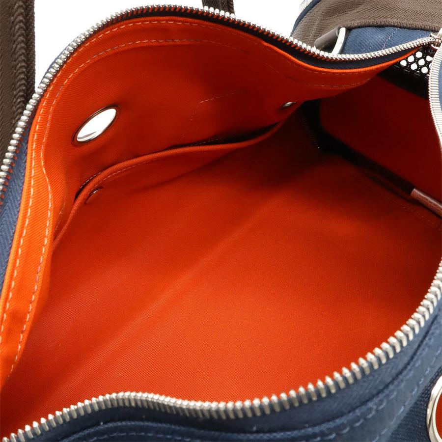 HERMES エルメス ドッグ キャリーバッグ 犬 猫 ペット ボストンバッグ 2WAY ショルダーバッグ キャンバス レザー ネイビー ダークブラウン Z刻印 | HERMES | 04