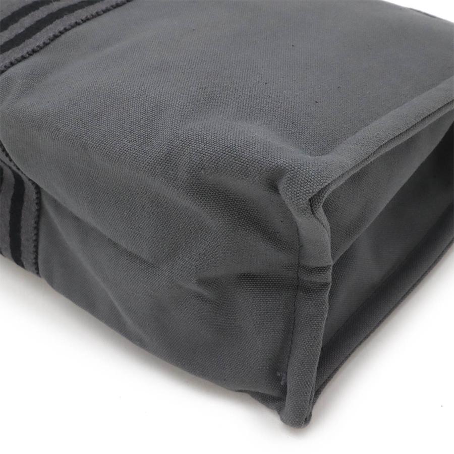 HERMES エルメス フールトゥ クラッチバッグ セカンドバッグ ポーチ キャンバス レザー グレー ブラック 黒 | HERMES | 02