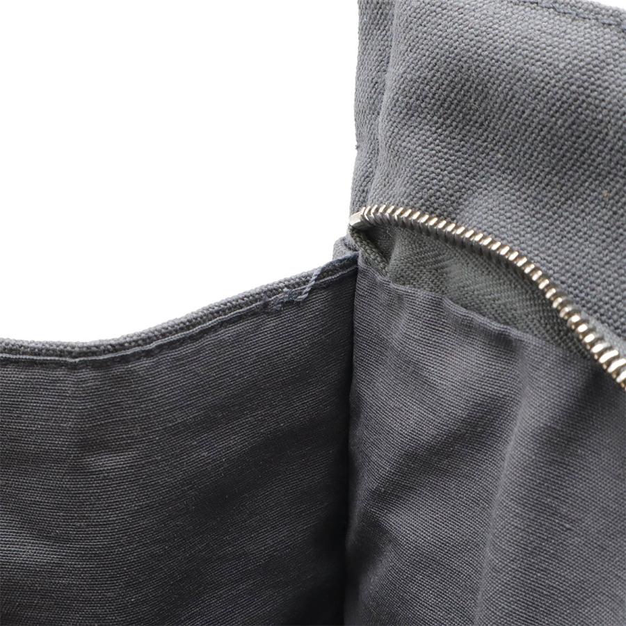 HERMES エルメス フールトゥ クラッチバッグ セカンドバッグ ポーチ キャンバス レザー グレー ブラック 黒 | HERMES | 05