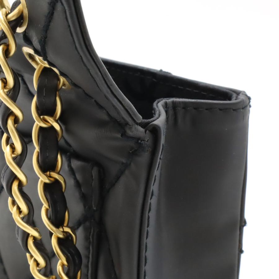 CHANEL シャネル ワイルドステッチ マトラッセ ココマーク Wチェーンショルダーバッグ ハンドバッグ レザー ラメ ブラック ゴールド金具 A14687 CHANEL（シャネル） ワイルドステッチ マトラッセ ココマーク W