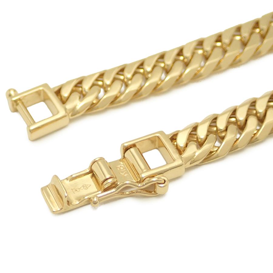 KIHEI 喜平 キヘイ ネックレス K18 18金 ゴールド 60.8ｇ 60.5cm YG 6面W ダブル 日本造幣局検定マーク入り 60ｇ 前後 |  | 02