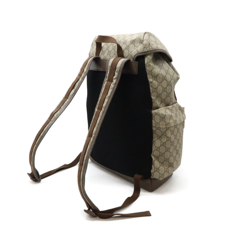 GUCCI グッチ GGスプリーム ウェブライン スケートボード バックパック リュックサック デイパック PVC レザー ベージュ ブラウン 690999 | GUCCI | 01