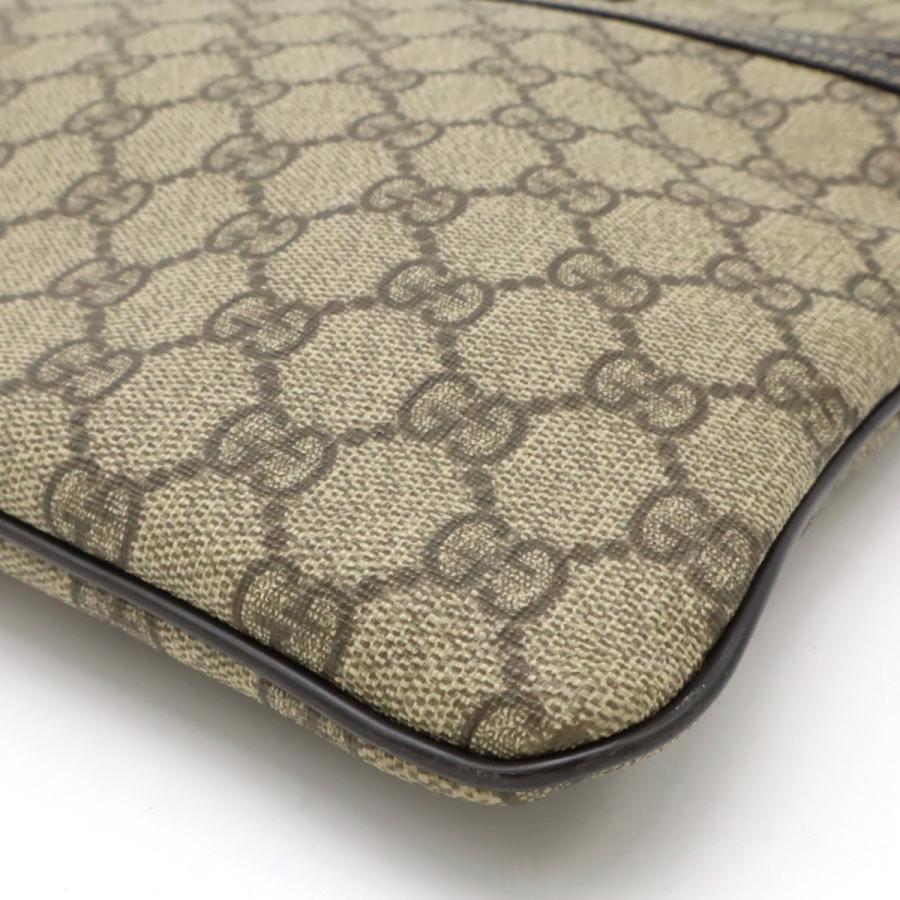 GUCCI グッチ GGスプリーム GGプラス ショルダーバッグ 斜め掛け マチなし カーキベージュ ダークブラウン 茶 ゴールド金具 295257 | GUCCI | 02