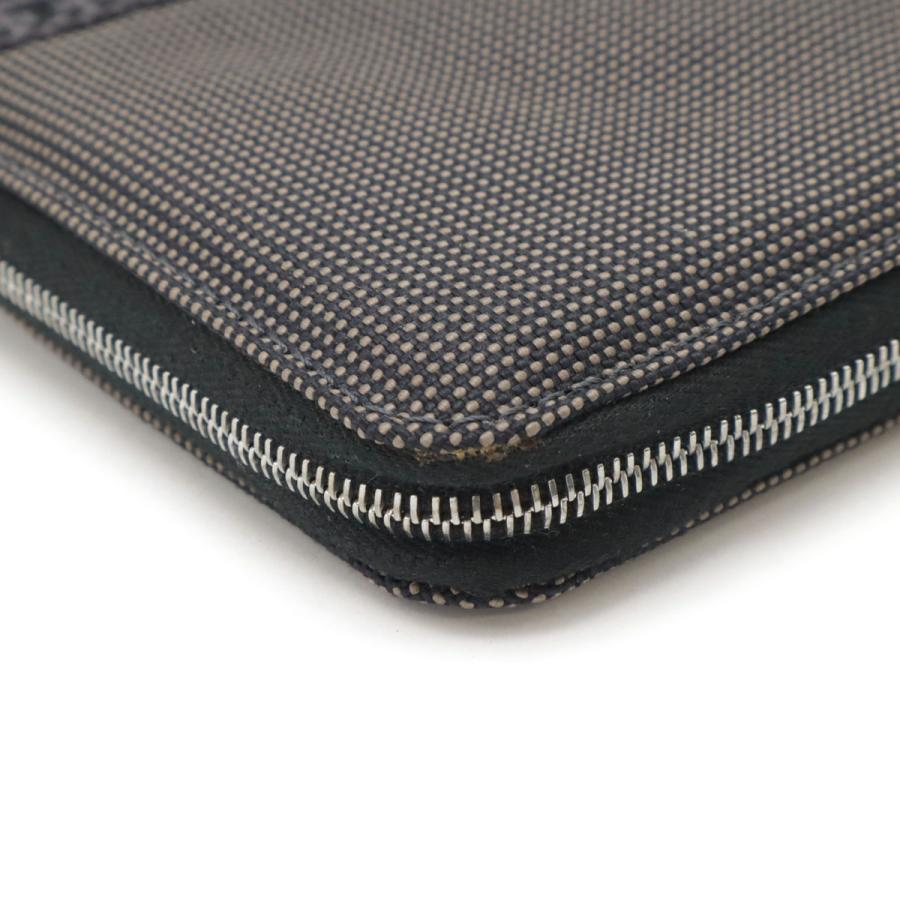 HERMES エルメス エールライン パースGM ラウンドファスナー 長財布 パスポートケース キャンバス グレー | HERMES | 02