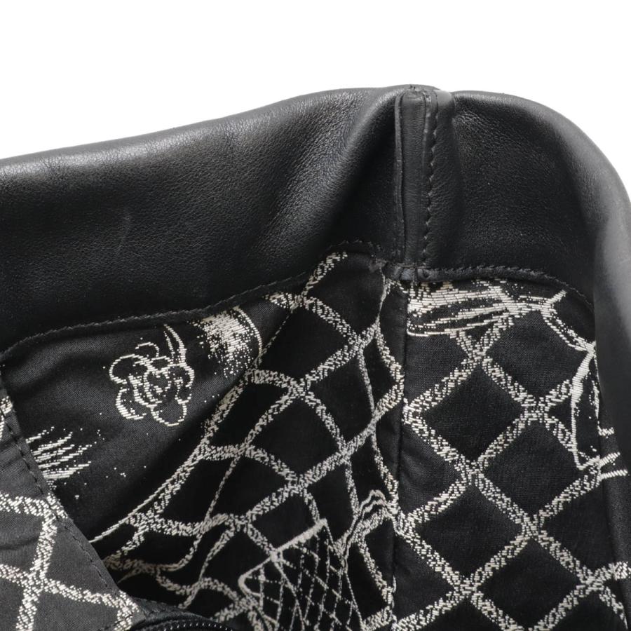 CHANEL シャネル エッセンシャル ロゴ トートバッグ ラージトート ショルダーバッグ レザー ブラック 黒 ホワイト 白 A46882 | CHANEL | 08