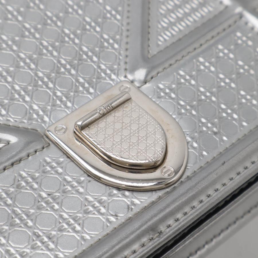 Christian Dior クリスチャン ディオール ディオラマ チェーンウォレット ポシェット 2WAY クラッチバッグ パテントレザー メタリック | Christian Dior | 04