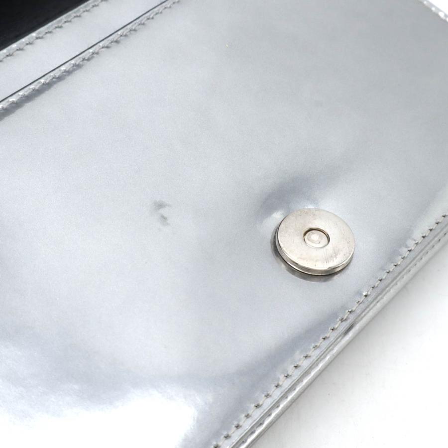 Christian Dior クリスチャン ディオール ディオラマ チェーンウォレット ポシェット 2WAY クラッチバッグ パテントレザー メタリック | Christian Dior | 08