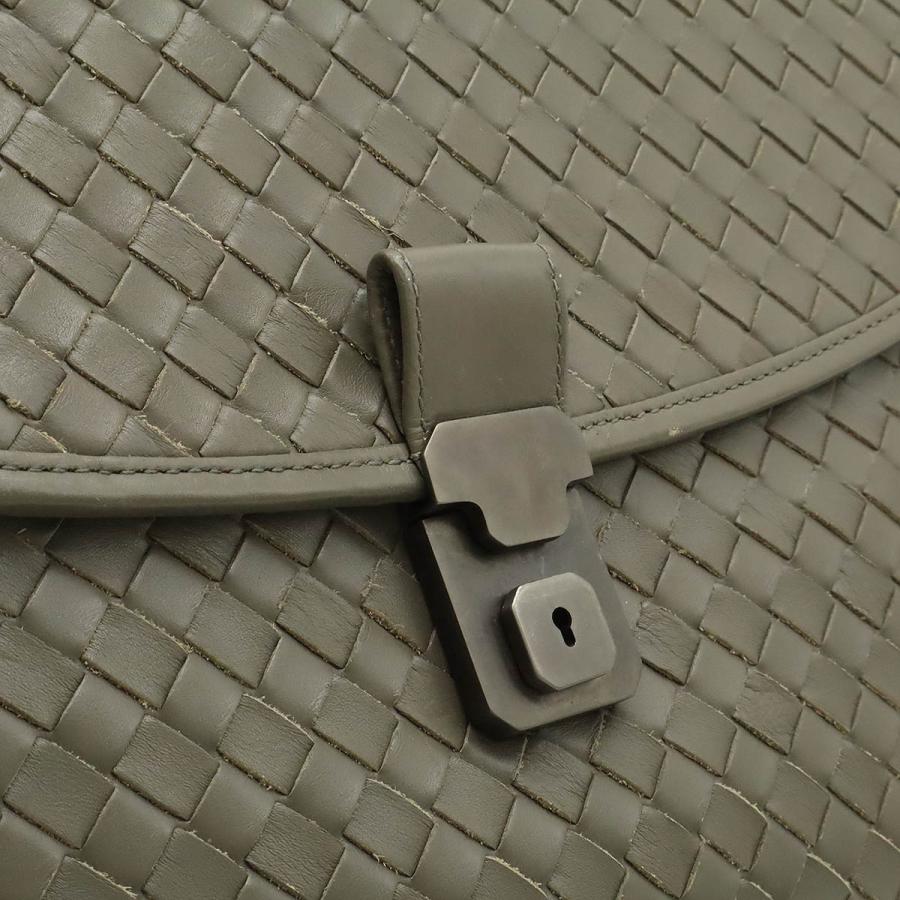 BOTTEGA VENETA ボッテガ ヴェネタ イントレチャート ビジネスバッグ ブリーフケース 書類カバン レザー グレー 170238 | BOTTEGA VENETA | 08
