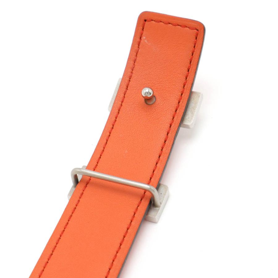 HERMES エルメス ミニコンスタンス Hベルト リバーシブル レザー ローズアザレ ピンク オレンジ #80 シルバー金具 A刻印 | HERMES | 03