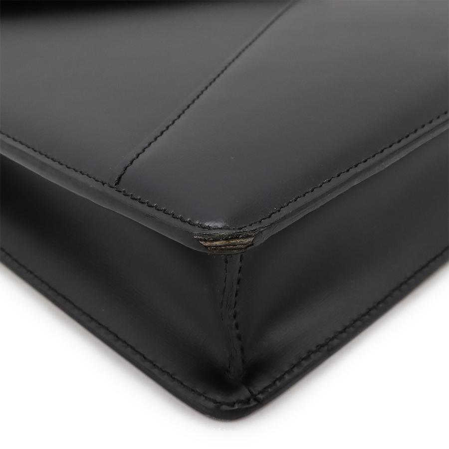 LOEWE ロエベ アナグラム ブリーフケース ビジネスバッグ 書類カバン ハンドバッグ レザー ブラック 黒 シルバー金具 | LOEWE | 02