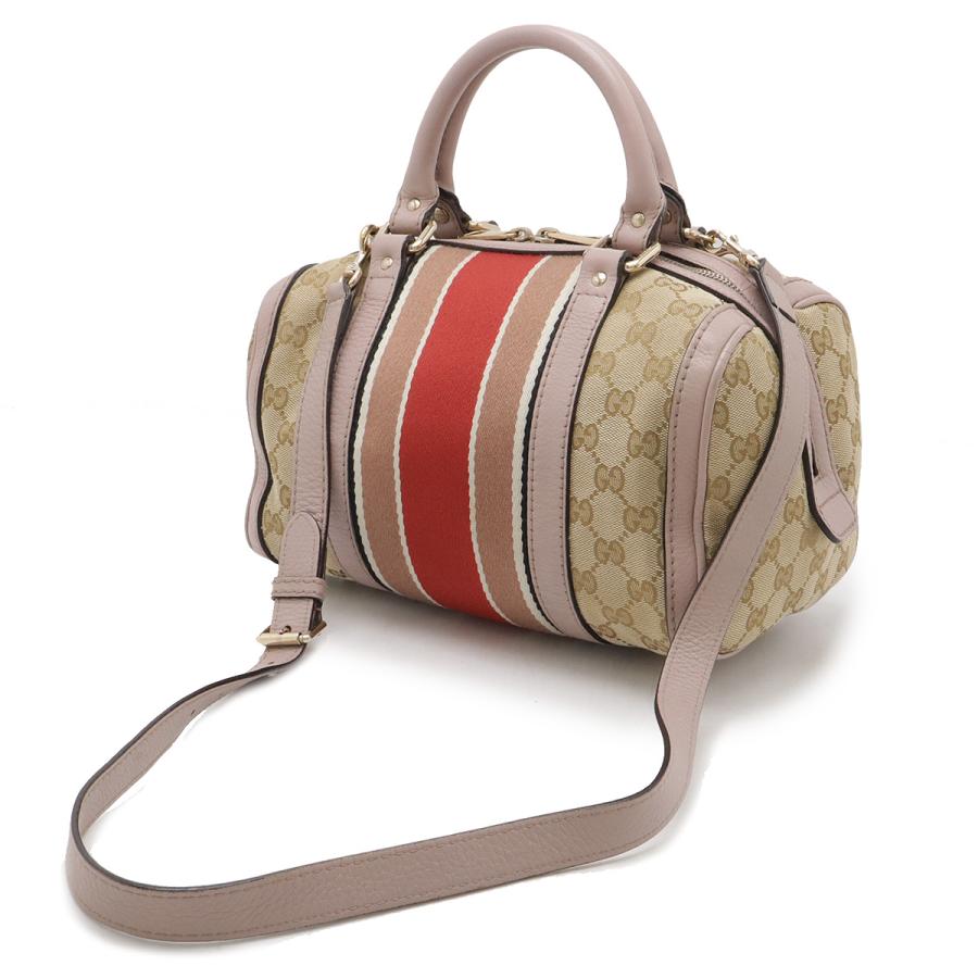 GUCCI グッチ GGキャンバス シェリーライン ハンドバッグ ミニボストン 