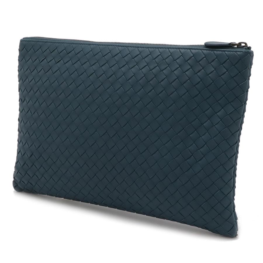BOTTEGA VENETA ボッテガ ヴェネタ ボッテガベネタ イントレチャート クラッチバッグ ドキュメントケース ポーチ レザー ピーコックブルー 522430 | BOTTEGA VENETA | 01