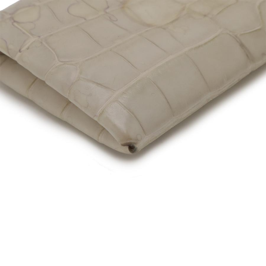 HERMES エルメス カルヴィ カードケース 名刺入れ パスケース アリゲーターマット クロコダイル ベトン シルバー金具 Z刻印 | HERMES | 02