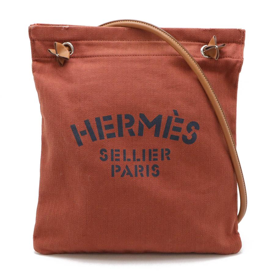 HERMES エルメス サック アリーヌMM ショルダーバッグ ワンショルダー セミショルダー トワルシェブロン レザー テラコッタ ブラウン HERMES（エルメス） サック アリーヌMM ショルダーバッグ ワン