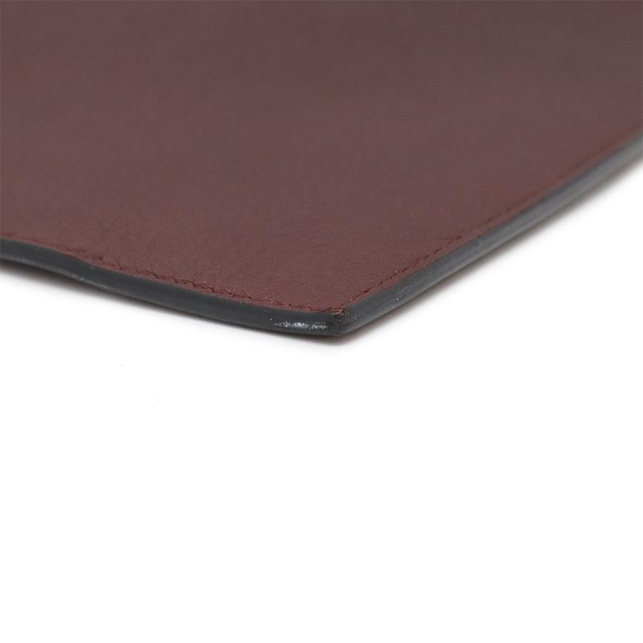 HERMES エルメス クラッチバッグ セカンドバッグ マチなし レザー ボルドー シルバー金具 □L刻印 | HERMES | 02