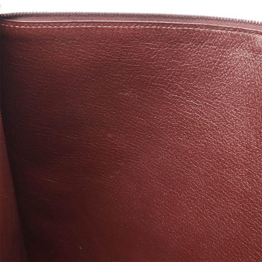 HERMES エルメス クラッチバッグ セカンドバッグ マチなし レザー ボルドー シルバー金具 □L刻印 | HERMES | 06