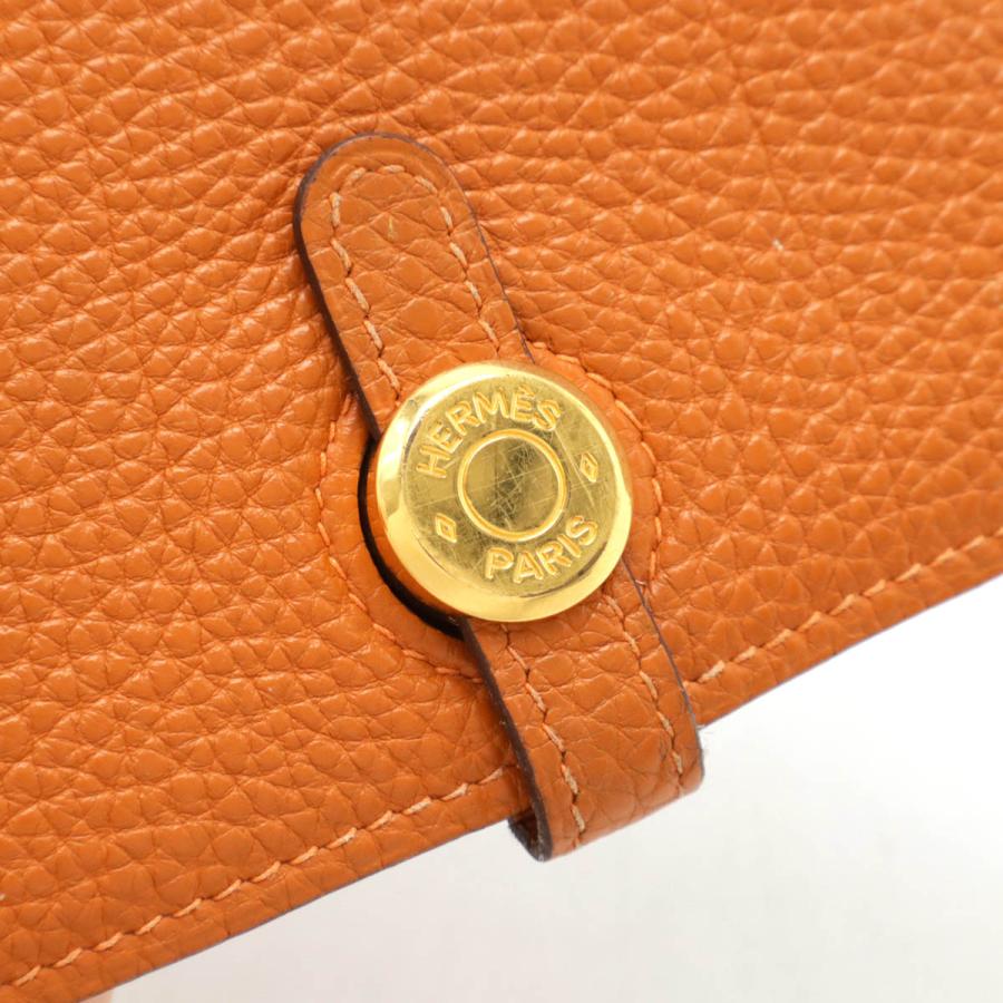 HERMES エルメス ドゴン ポッシュ ウエストポーチ ボディバッグ 2WAY クラッチバッグ トゴ レザー オレンジ ゴールド金具 □J刻印 | HERMES | 03