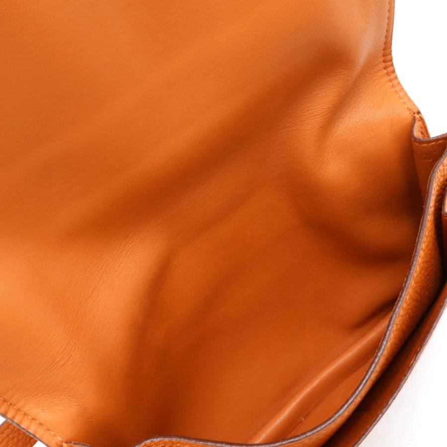 HERMES エルメス ドゴン ポッシュ ウエストポーチ ボディバッグ 2WAY クラッチバッグ トゴ レザー オレンジ ゴールド金具 □J刻印 | HERMES | 05