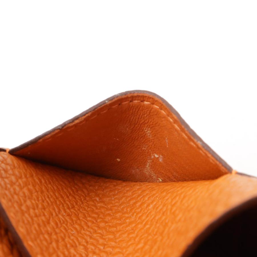 HERMES エルメス ドゴン ポッシュ ウエストポーチ ボディバッグ 2WAY クラッチバッグ トゴ レザー オレンジ ゴールド金具 □J刻印 | HERMES | 07
