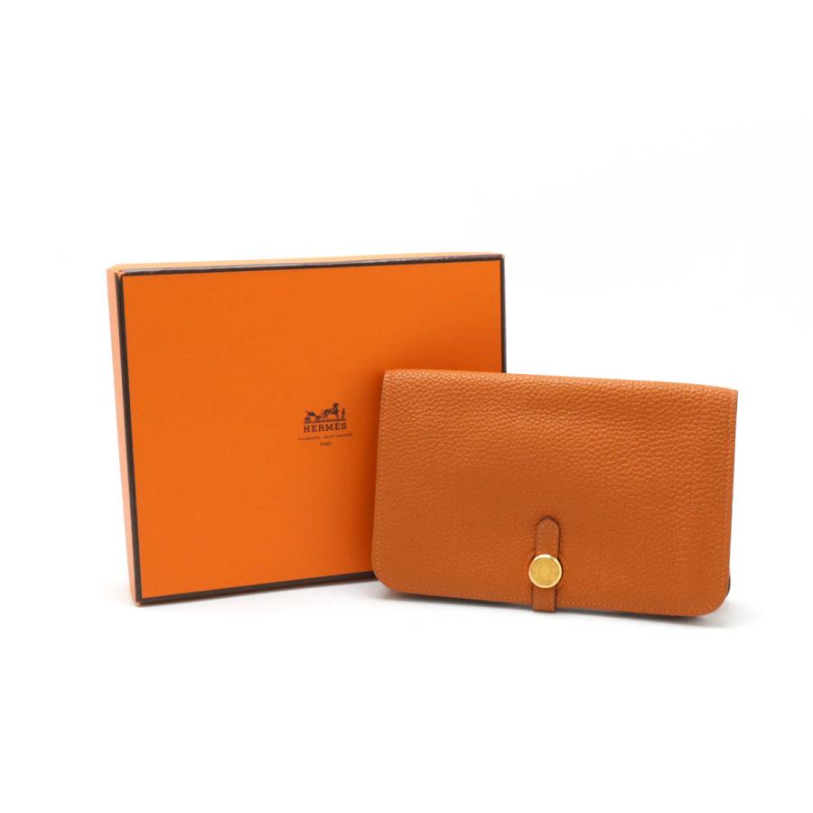 HERMES エルメス ドゴン ポッシュ ウエストポーチ ボディバッグ 2WAY クラッチバッグ トゴ レザー オレンジ ゴールド金具 □J刻印 | HERMES | 08