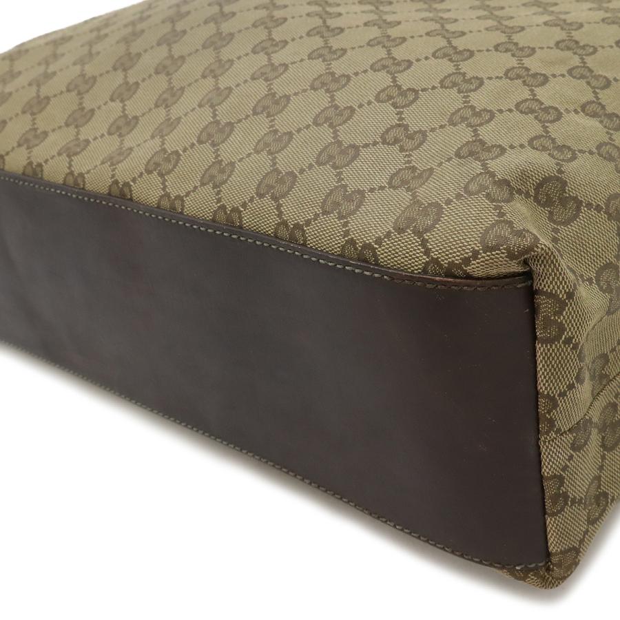 GUCCI グッチ GGキャンバス シェリーライン トートバッグ ラージトート レザー ライトカーキグリーン ダークブラウン ベージュ 131233 | GUCCI | 02
