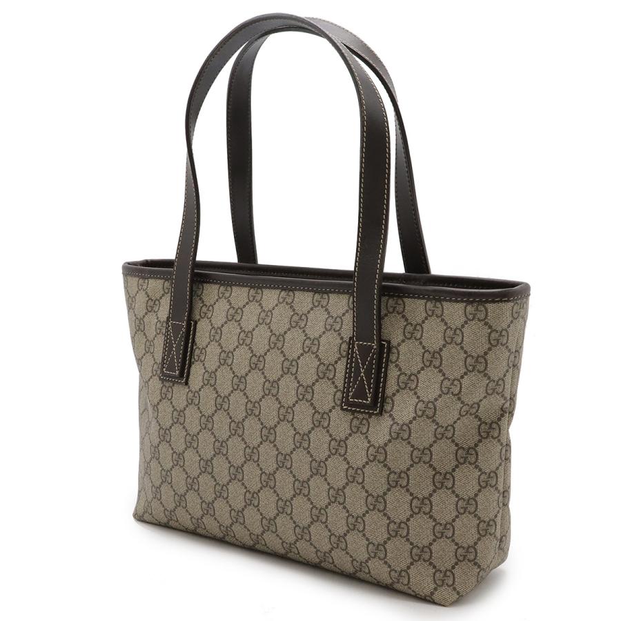 GUCCI グッチ GGスプリーム GGプラス トートバッグ ショルダーバッグ 肩掛け PVC レザー ベージュ ダークブラウン 茶 211138 | GUCCI | 01