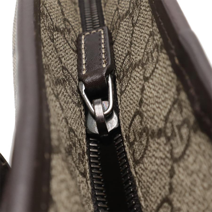 GUCCI グッチ GGスプリーム GGプラス トートバッグ ショルダーバッグ 肩掛け PVC レザー ベージュ ダークブラウン 茶 211138 | GUCCI | 03