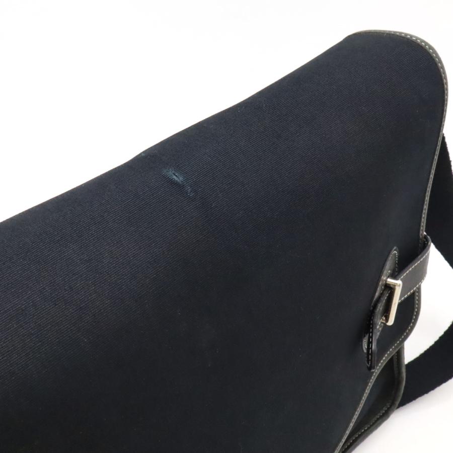 HERMES エルメス ブエナベンチュラPM メッセンジャーバッグ ショルダーバッグ トワルオフィシエ レザー ブラック 黒 シルバー金具 | HERMES | 08