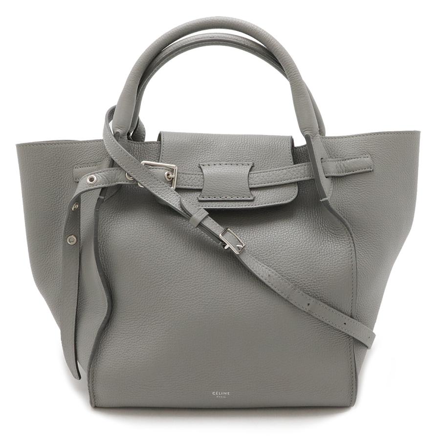 CELINE セリーヌ ビッグバッグ スモール ハンドバッグ 2WAY ショルダーバッグ 斜め掛け レザー グレージュ シルバー金具 183313 CELINE（セリーヌ） ビッグバッグ スモール ハンドバッグ 2WAY