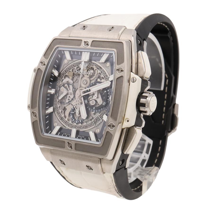 HUBLOT ウブロ スピリット オブ　ビッグバン デイト クロノグラフ スケルトン文字盤 チタン メンズ AT オートマ 腕時計 | HUBLOT | 01