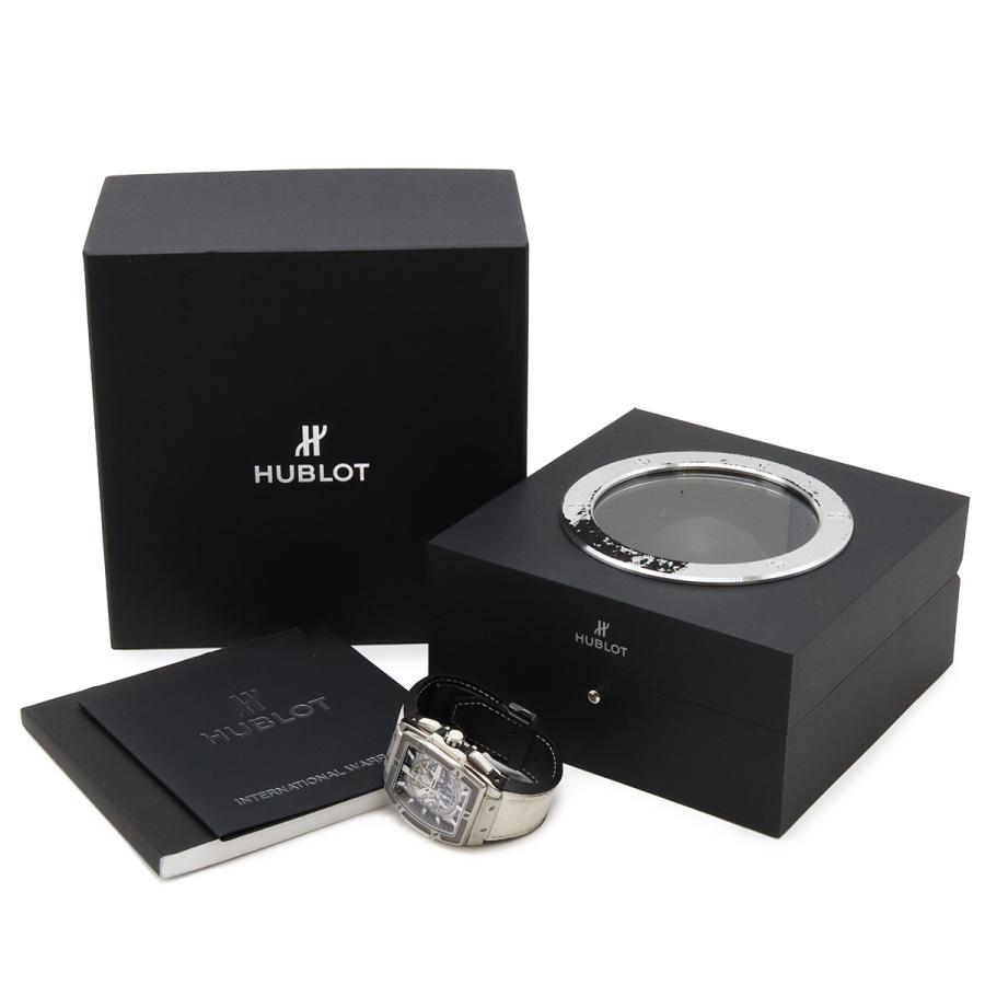HUBLOT ウブロ スピリット オブ　ビッグバン デイト クロノグラフ スケルトン文字盤 チタン メンズ AT オートマ 腕時計 | HUBLOT | 08