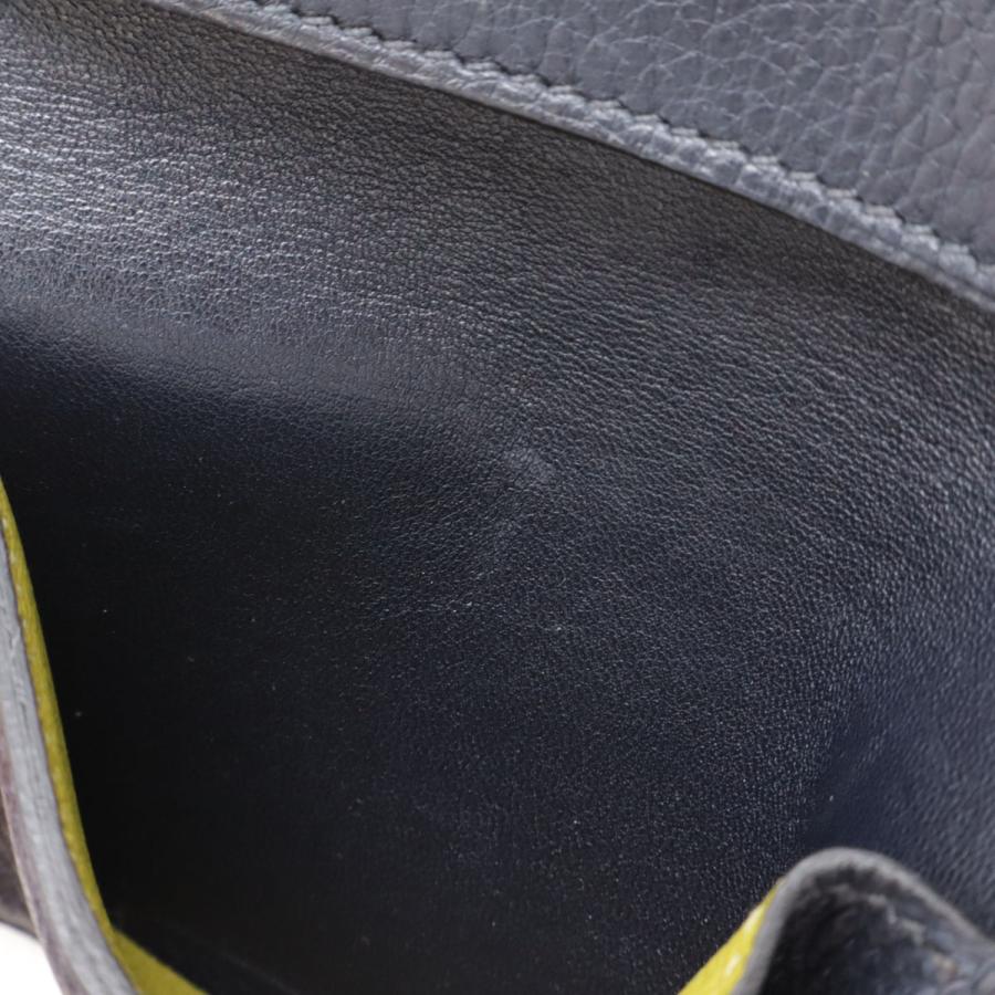 HERMES エルメス MC2 ユークリッド カードケース 名刺入れ パスケース レザー ブルーインディゴ アニスグリーン □M刻印 | HERMES | 05