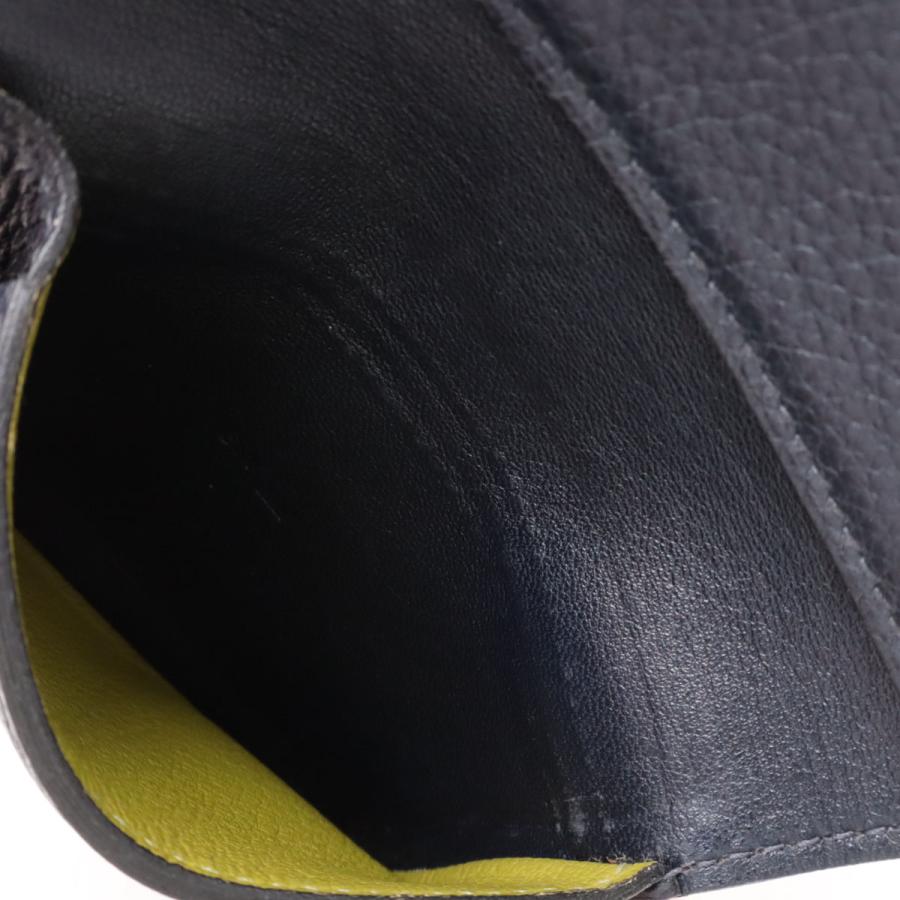 HERMES エルメス MC2 ユークリッド カードケース 名刺入れ パスケース レザー ブルーインディゴ アニスグリーン □M刻印 | HERMES | 06