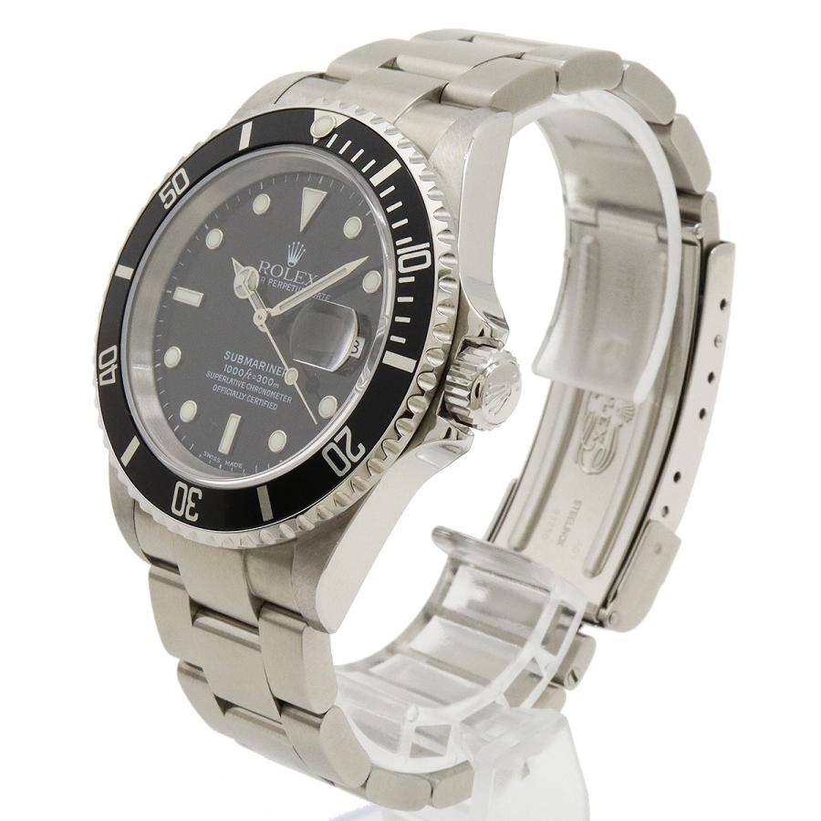 ROLEX ロレックス サブマリーナ デイト ブラック文字盤 SS Y番 メンズ AT オートマ 腕時計 16610 | ROLEX | 01