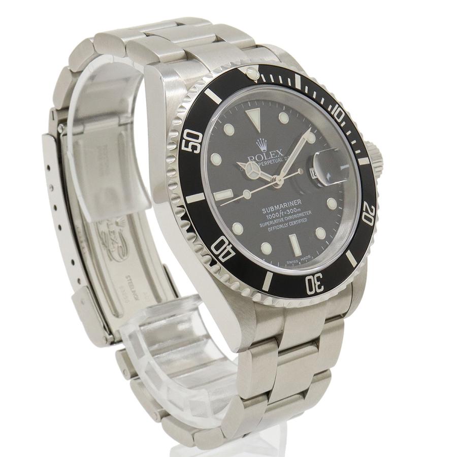 ROLEX ロレックス サブマリーナ デイト ブラック文字盤 SS Y番 メンズ AT オートマ 腕時計 16610 | ROLEX | 02