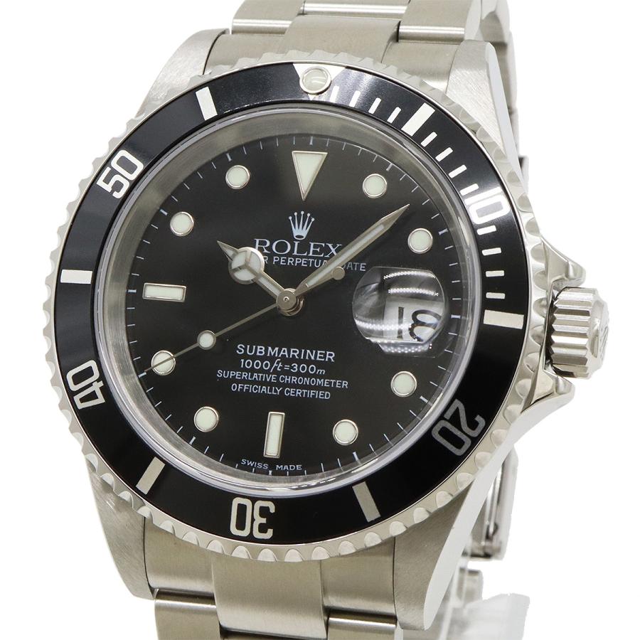 ROLEX ロレックス サブマリーナ デイト ブラック文字盤 SS Y番 メンズ AT オートマ 腕時計 16610 | ROLEX | 03