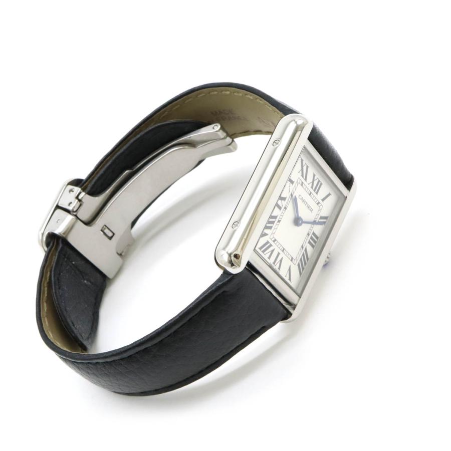 Cartier カルティエ タンクソロ SM シルバー文字盤 SS QZ クォーツ 腕時計 WSTA0030 | Cartier | 02