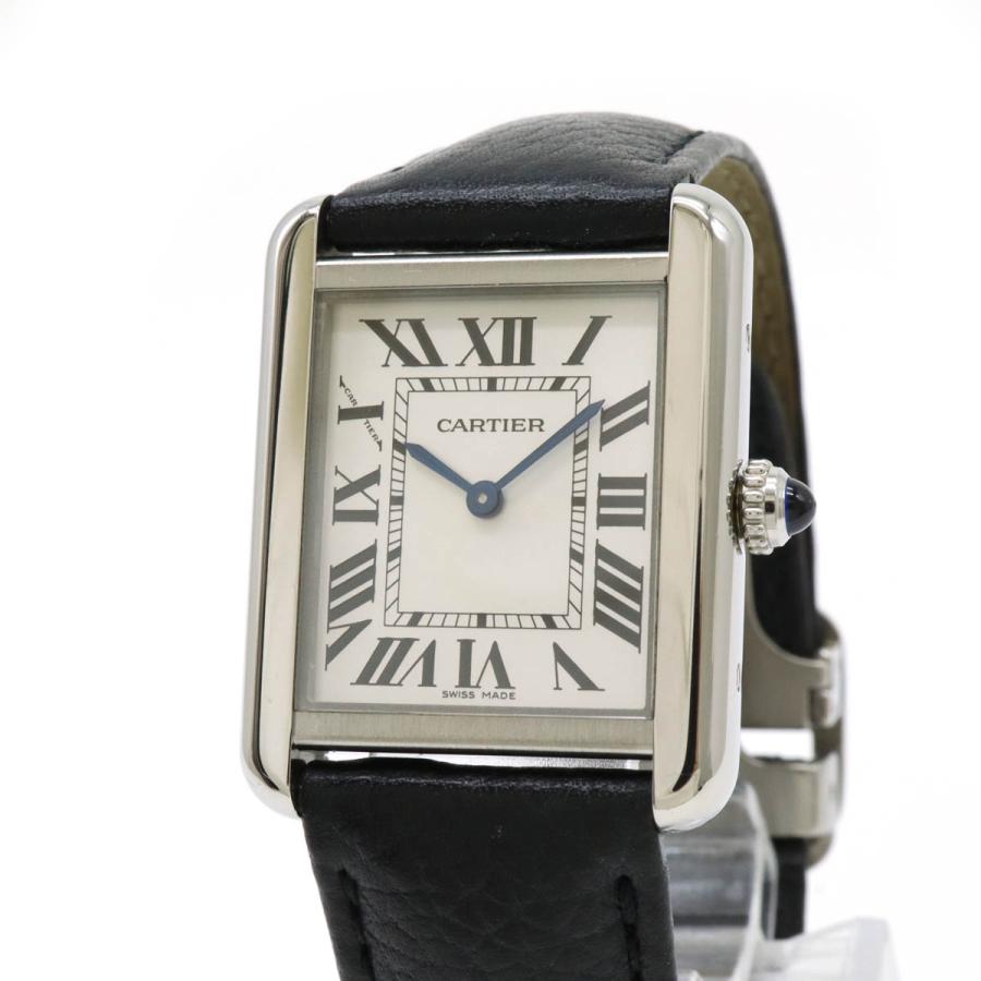 Cartier カルティエ タンクソロ SM シルバー文字盤 SS QZ クォーツ 腕時計 WSTA0030 | Cartier | 03