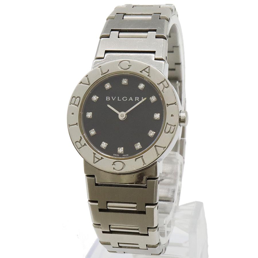 BVLGARI（ブルガリ） ブルガリブルガリ 12Pダイヤ ブラック文字盤 SS
