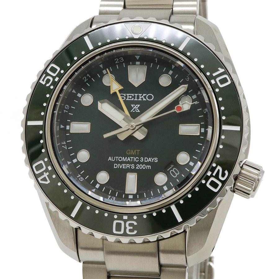 SEIKO セイコー PROSPEX プロスペックス ダイバースキューバGMT グリーン文字盤 メンズ AT オートマ 腕時計 6R54-00D0 SBEJ009 | SEIKO | 03