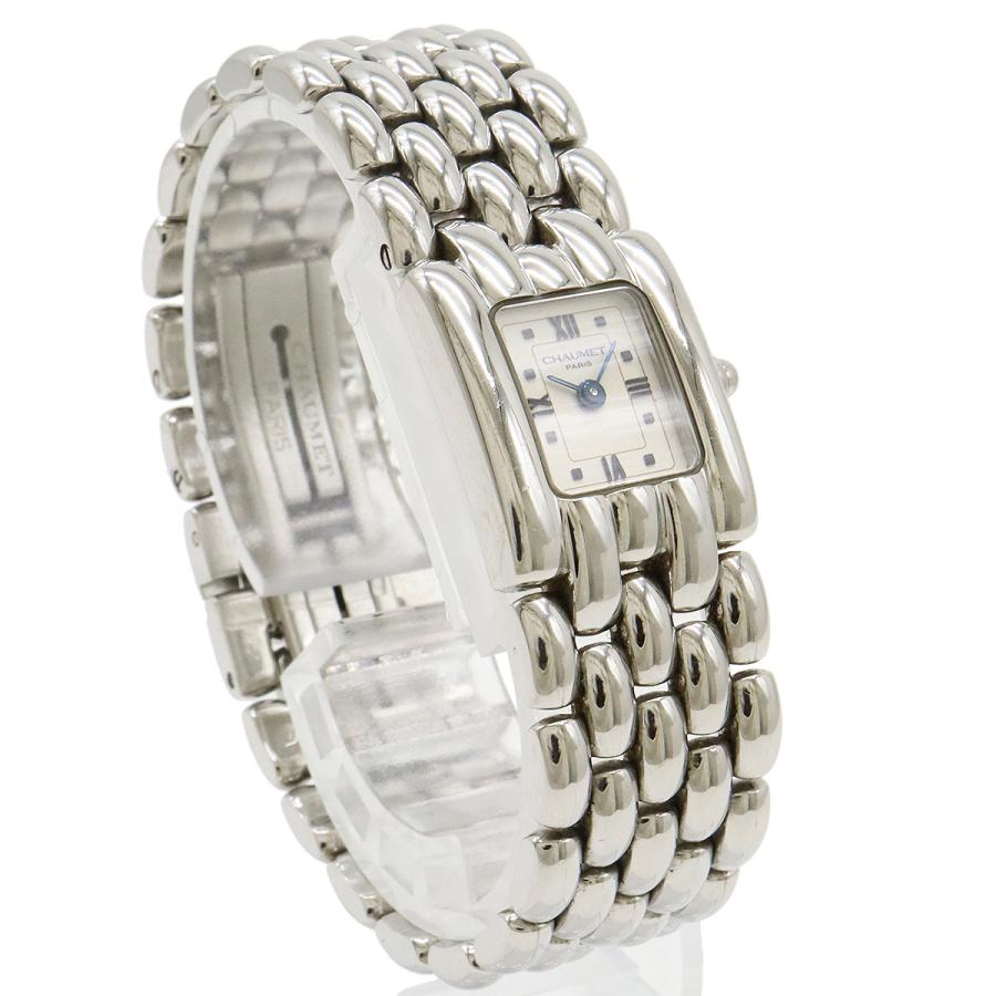 CHAUMET（ショーメ） ケイシス スクエア シルバー文字盤 SS レディース