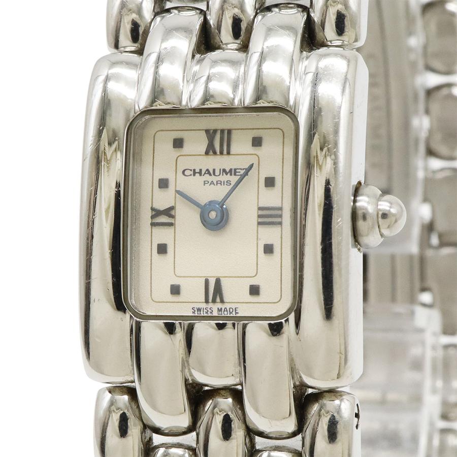 CHAUMET（ショーメ） ケイシス スクエア シルバー文字盤 SS レディース