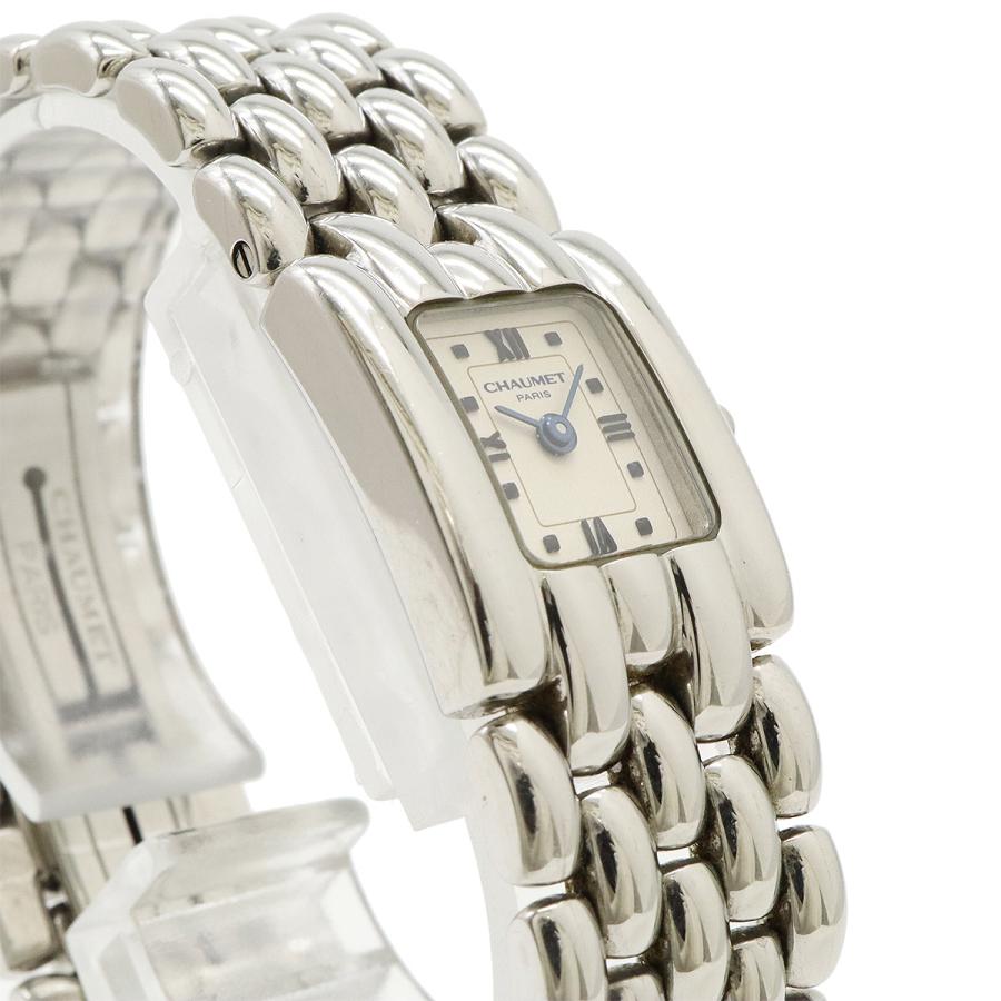 CHAUMET（ショーメ） ケイシス スクエア シルバー文字盤 SS レディース