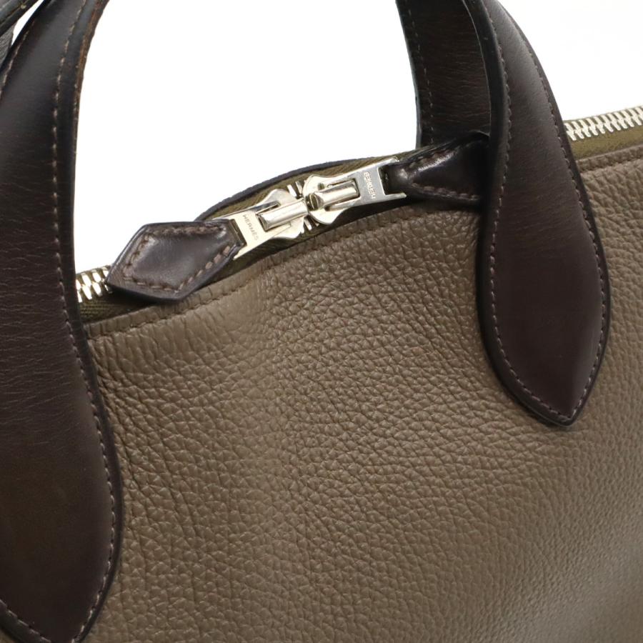 HERMES エルメス エディト 50 ブリーフケース ビジネスバッグ 書類カバン ハンドバッグ トゴ レザー エトゥープ シルバー金具 □O刻印 | HERMES | 05