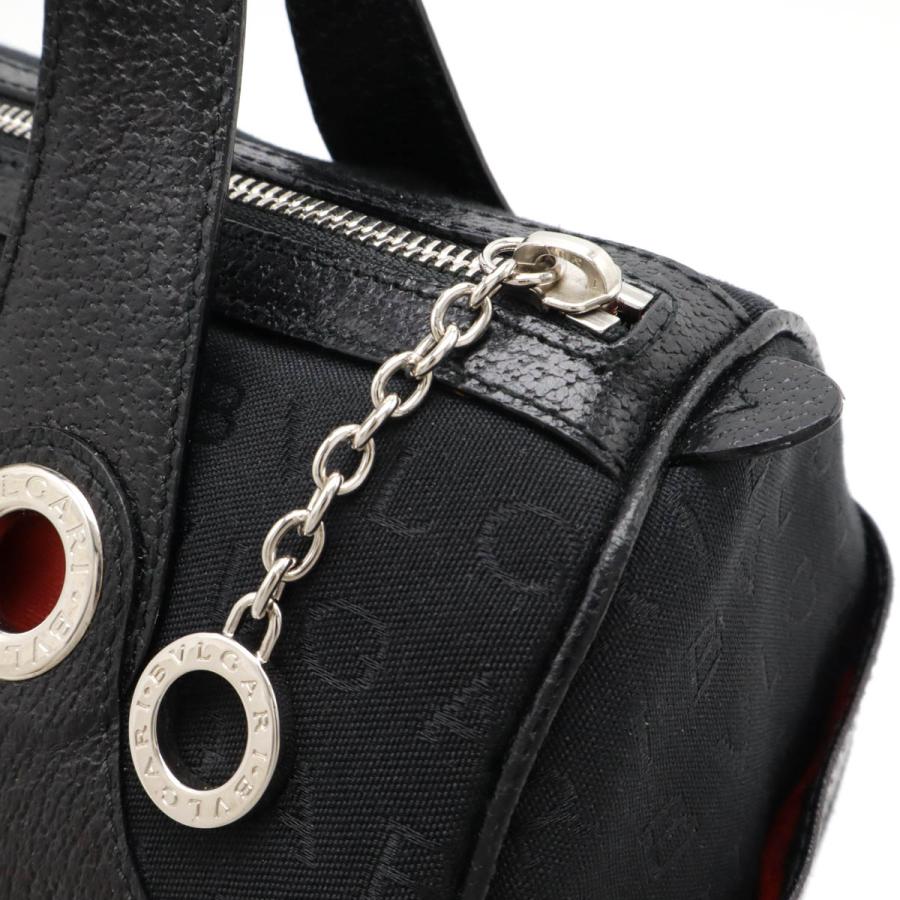 未使用✨BVLGARI ブルガリ　ロゴマニア　ボディバッグ　キャンバス　ブラック BVLGARI - ブルガリ BVLGARI ロゴマニア ハンドバッグ バッグ