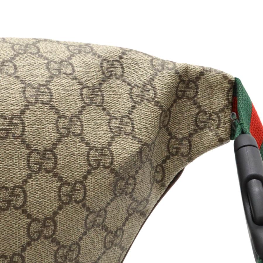 GUCCI グッチ GGスプリーム クーリエ シェリーライン ベルトバッグ ウエストバッグ アップリケ PVC カーキベージュ マルチカラー 529711_3